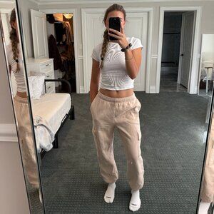 Aritzia Cozy Sweatfleece Mega Cargo™ Jogger – Size Small